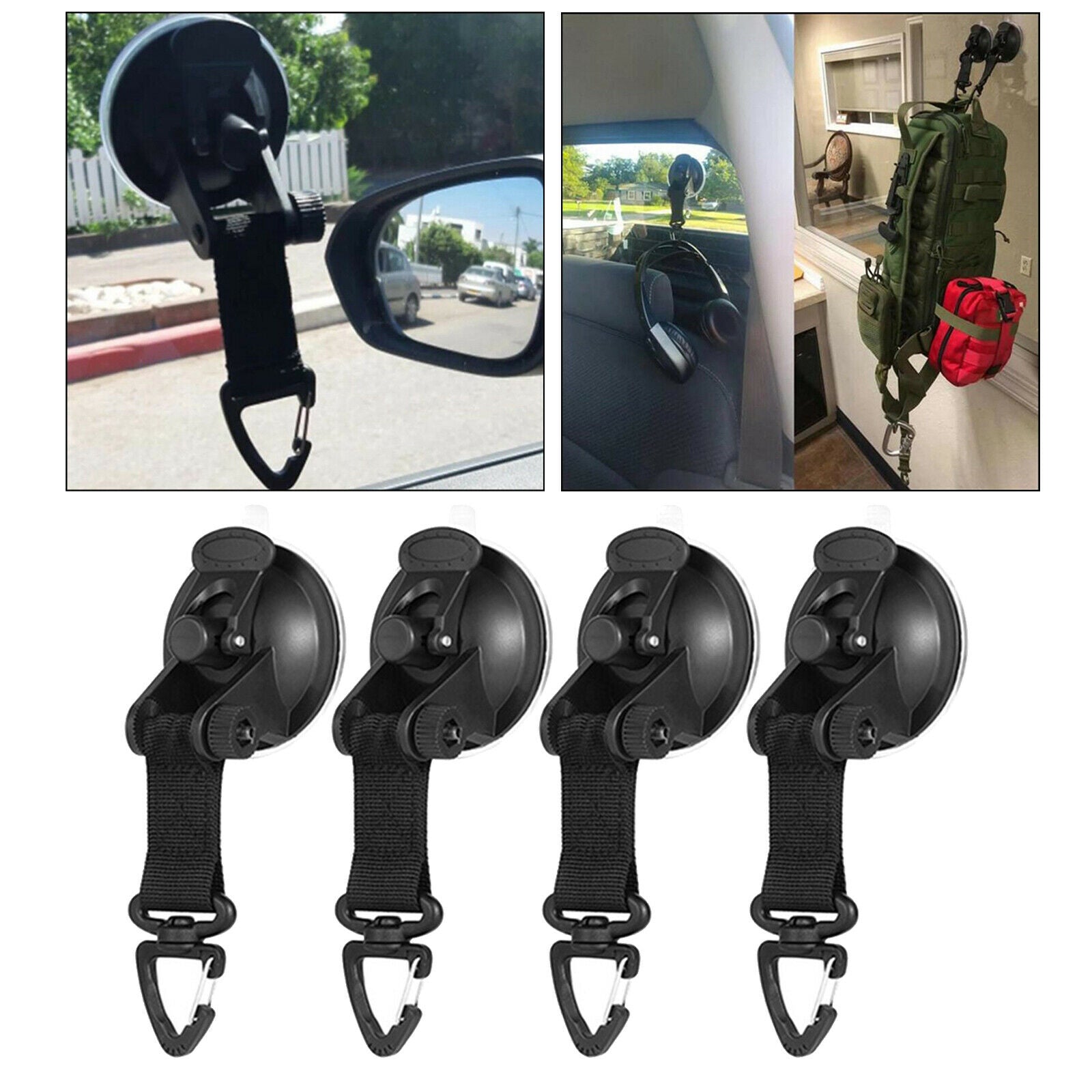 Universal Strong Suction Cups Tie Downs For Car Side Awning Pool Tarps