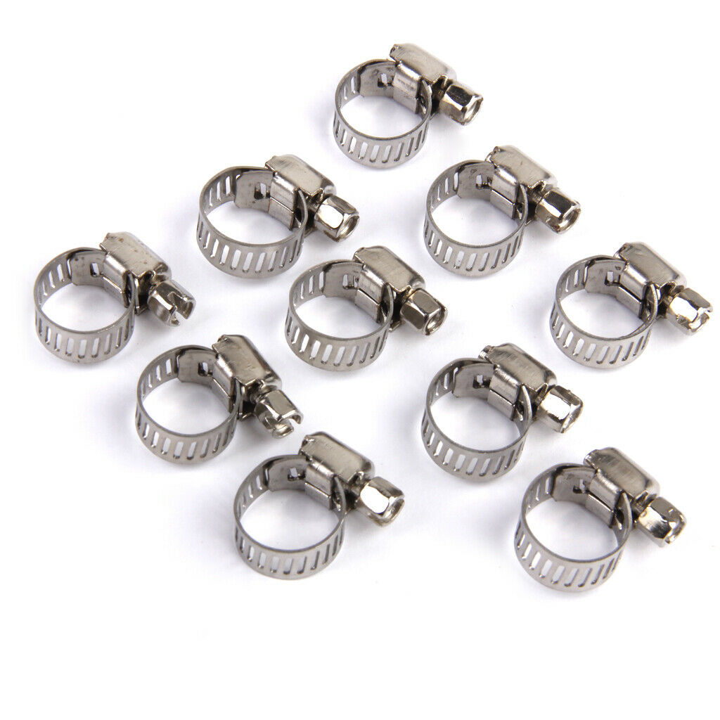 30x Adjustable Car Fuel Petrol Pipe Hose Clips