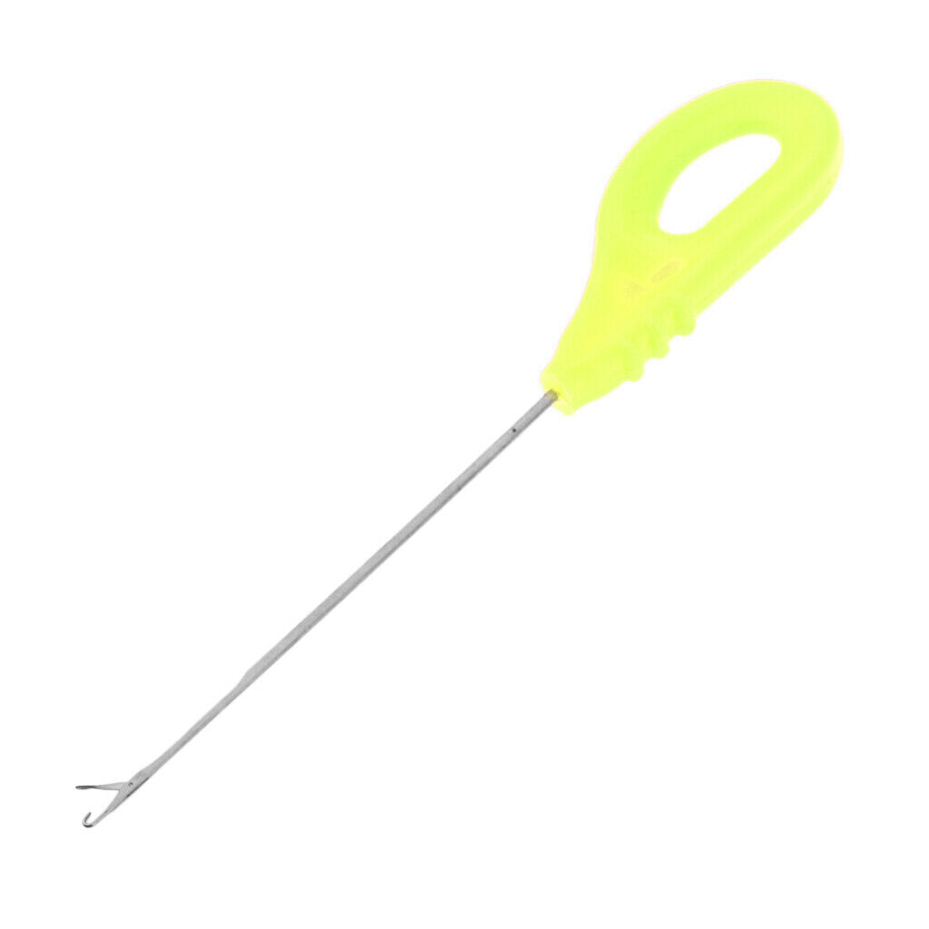 Portable Carp Fishing Splicing Needle Baiting Hook Drill Rig Tools Yellow