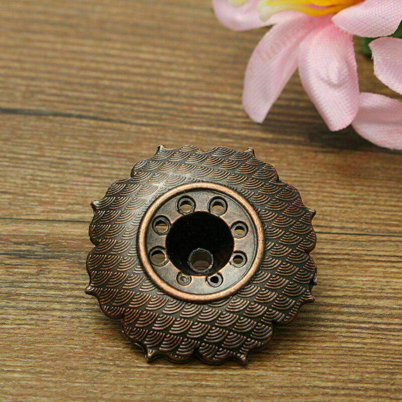 2pcs Chic 9 Holes Lotus Shape Incense Burner Holder Censer Plate For Stick Cone