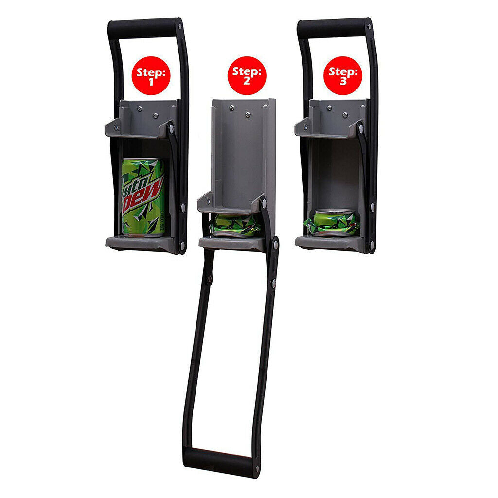 Heavy Duty Aluminum Hand Can Crusher and bottle opener up to 16OZ Cans 500ml