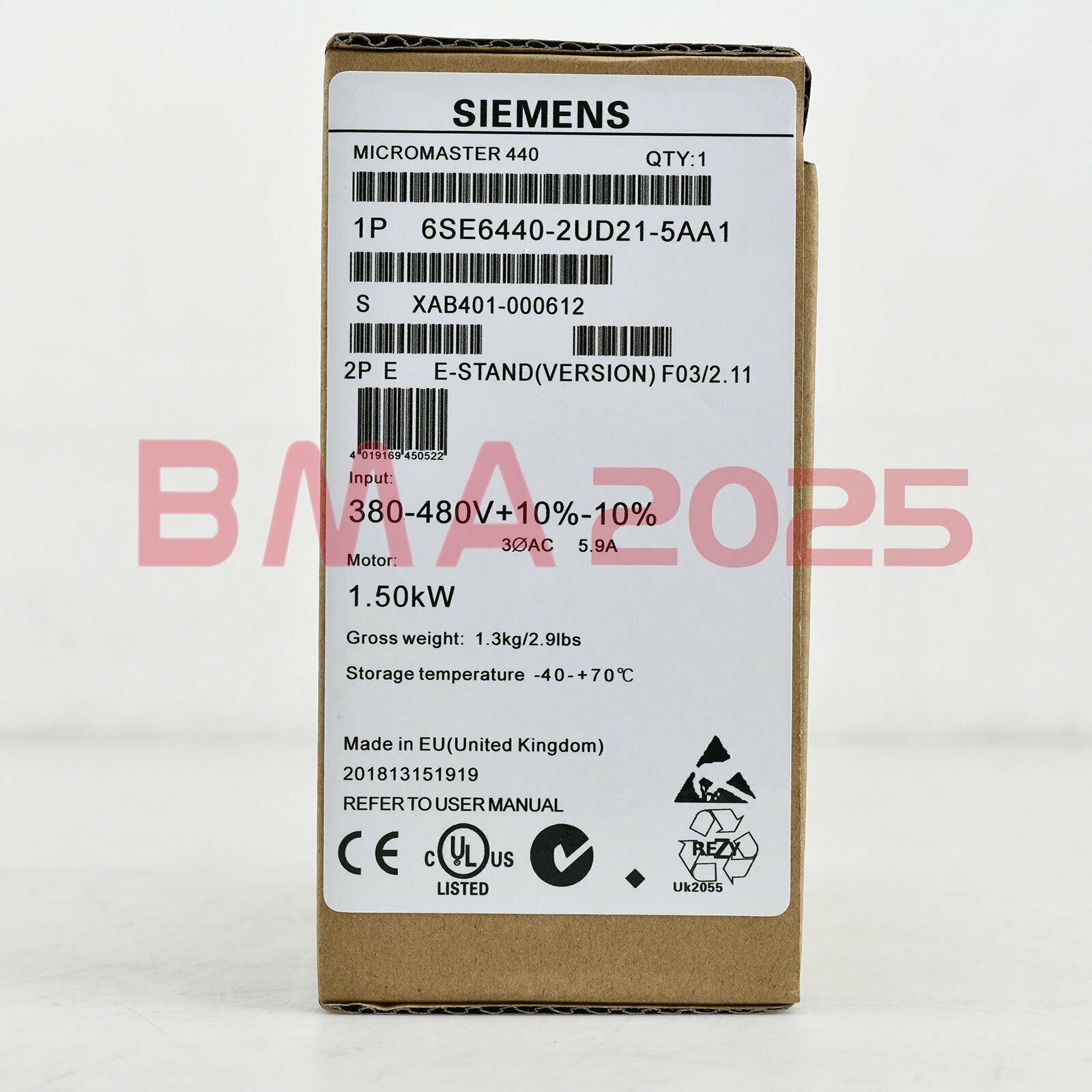 1PC New Inverter 6SE6440-2UD21-5AA1 1.5KW 380V 1year warranty free ship SM9T