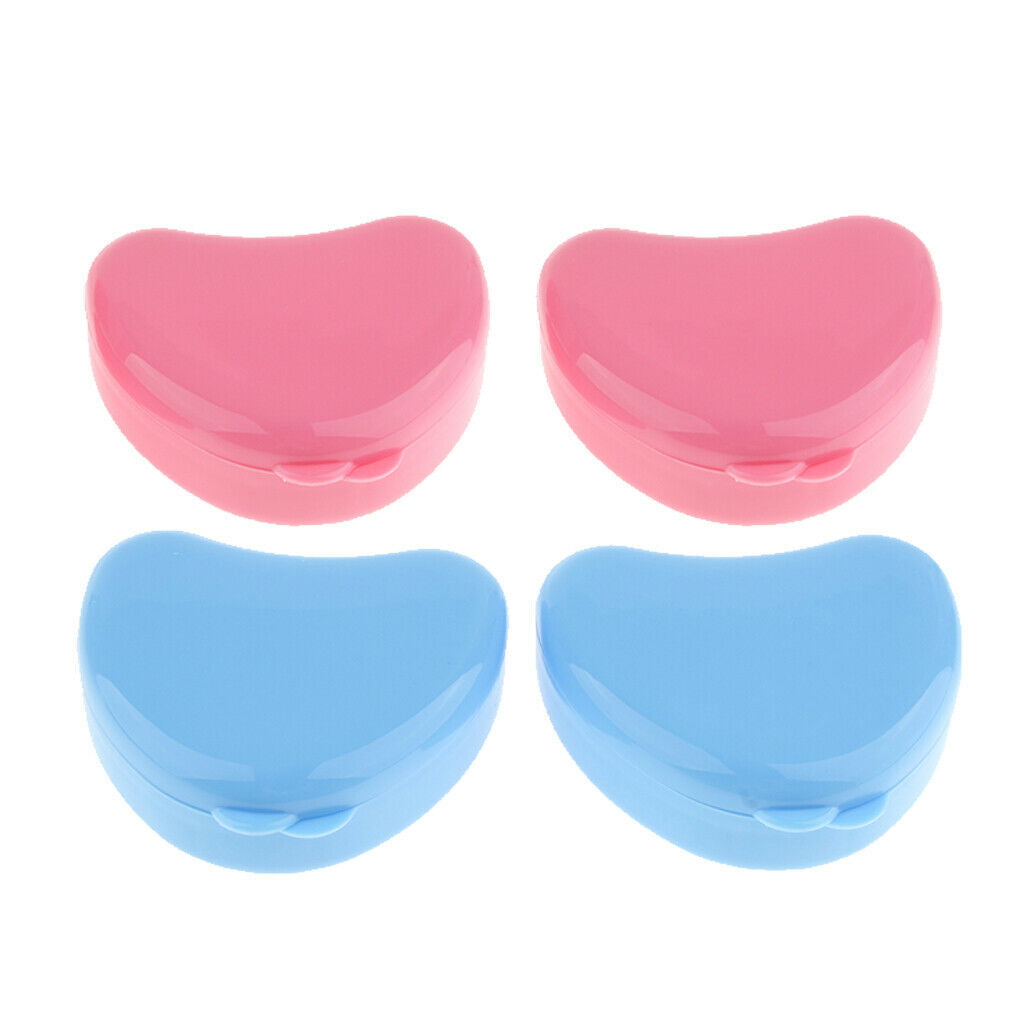 Orthodontic Retainer Case Mouthguard Storage Box--4 Pack