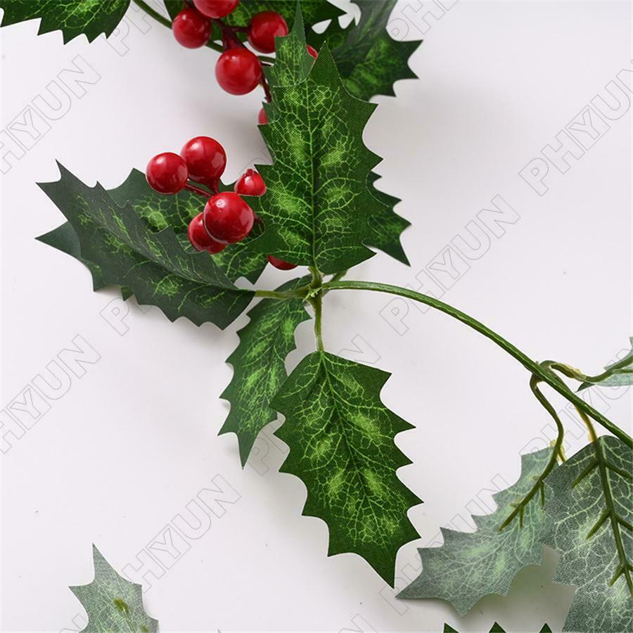 2M Christmas Garland Artificial Wreath Rattan Decor Pine Cones Rattan Leaves