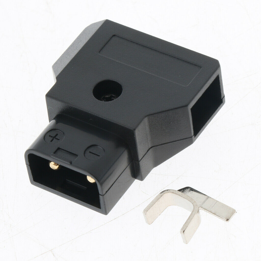 2 Packs DIY Female + Male D-Tap Jack Plug Connector Splitter for Digital SLR