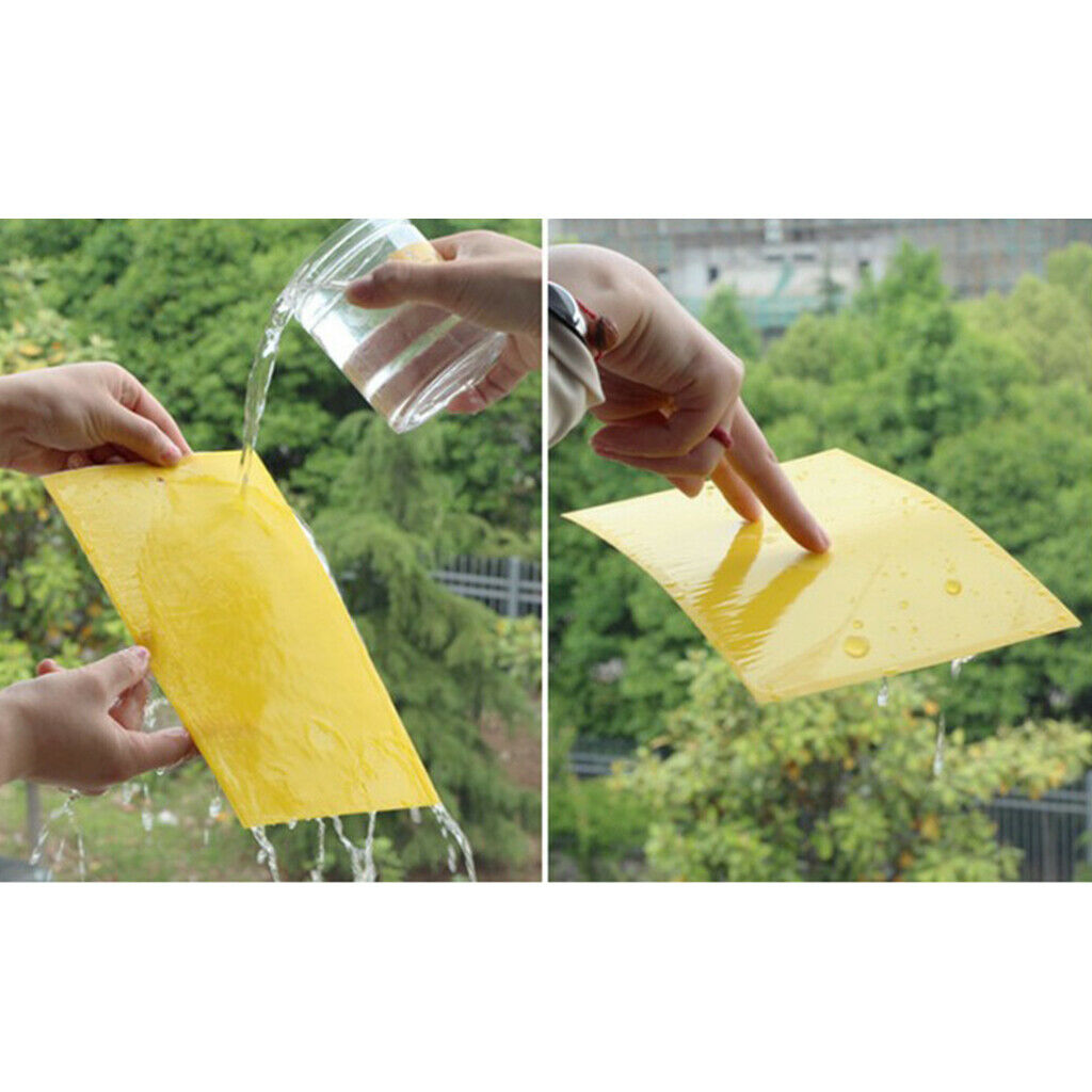 2 Sides Sticky Insect Traps Bug Pads for Insect Useful Catchers Traps Yellow
