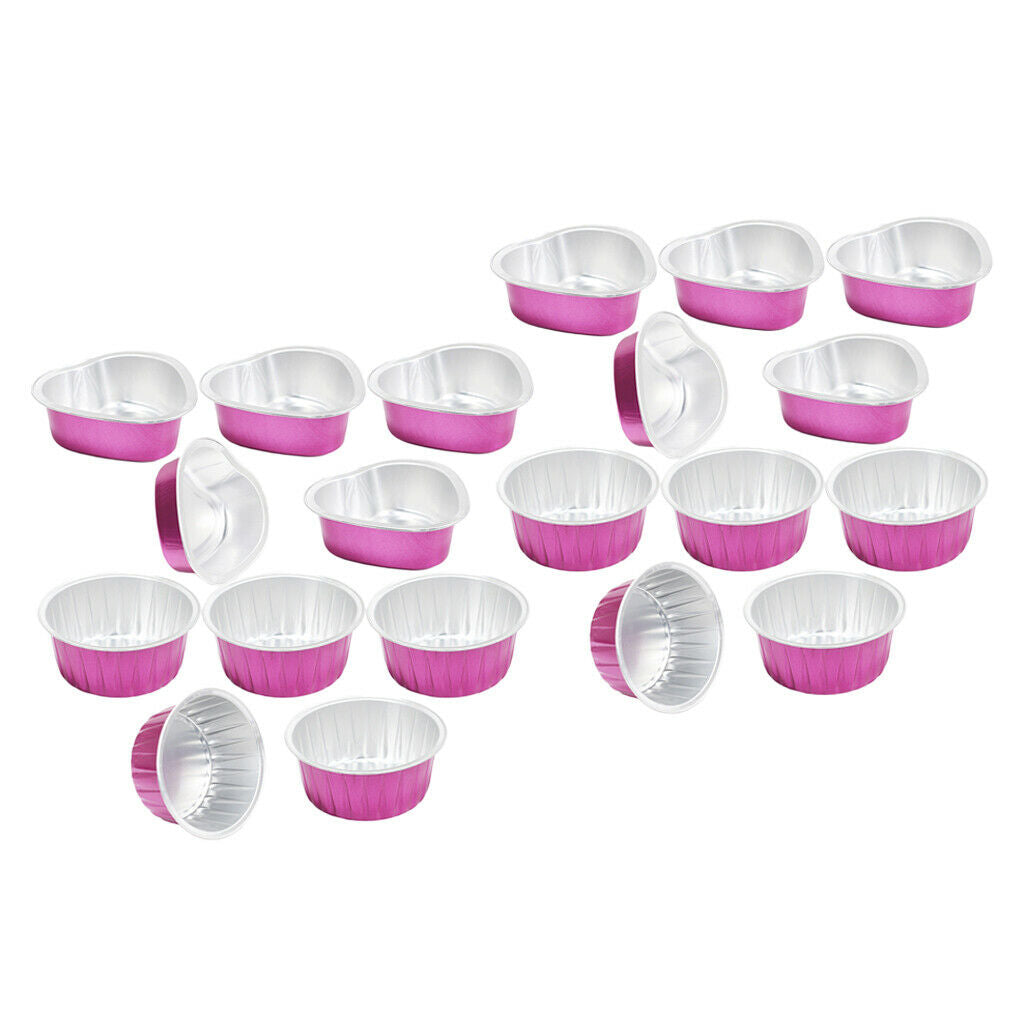 20 Pack Wax Beads Beans Melting Bowl Pot for Face Hair Removal Supplies