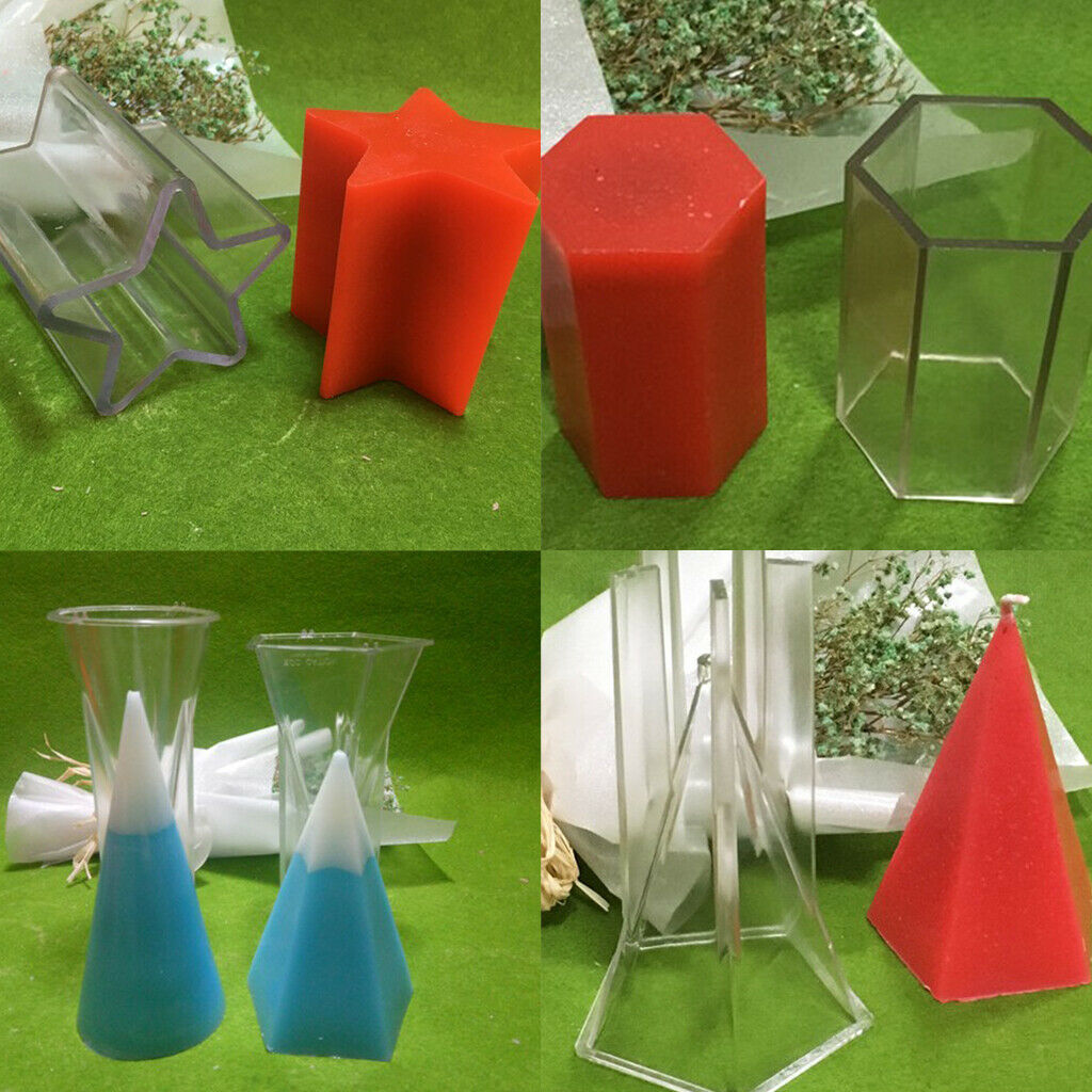 Star Shape Plastic Candle Mold Mould for DIY Candle Making Craft Accessories