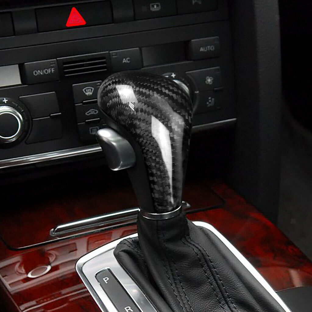 Carbon Fiber Gear Shift Knob Cover Level Head for Audi A4/A6L/Q5/Q7/A5