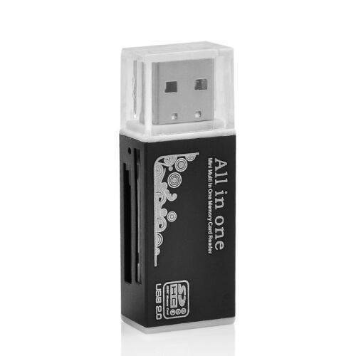 USB MULTI MEMORY CARD READER CF SD SDHC MINI MICRO M2 MMC XD MS - US