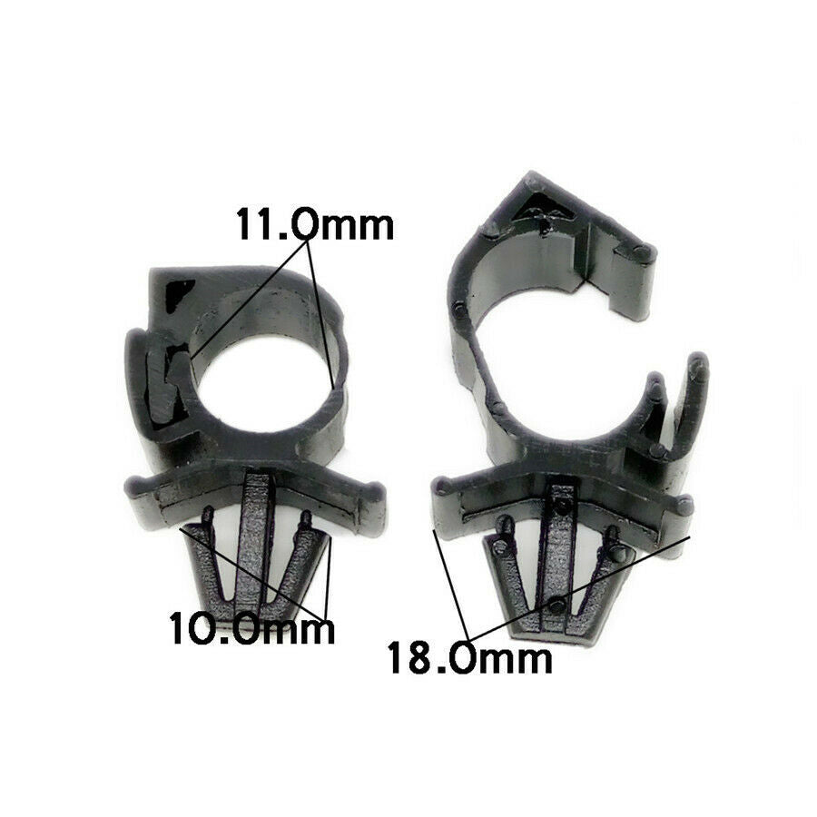 100pc Car Plastic Wiring Harness Fastener Route Fixed Clips Tie Wrap Cable Clamp