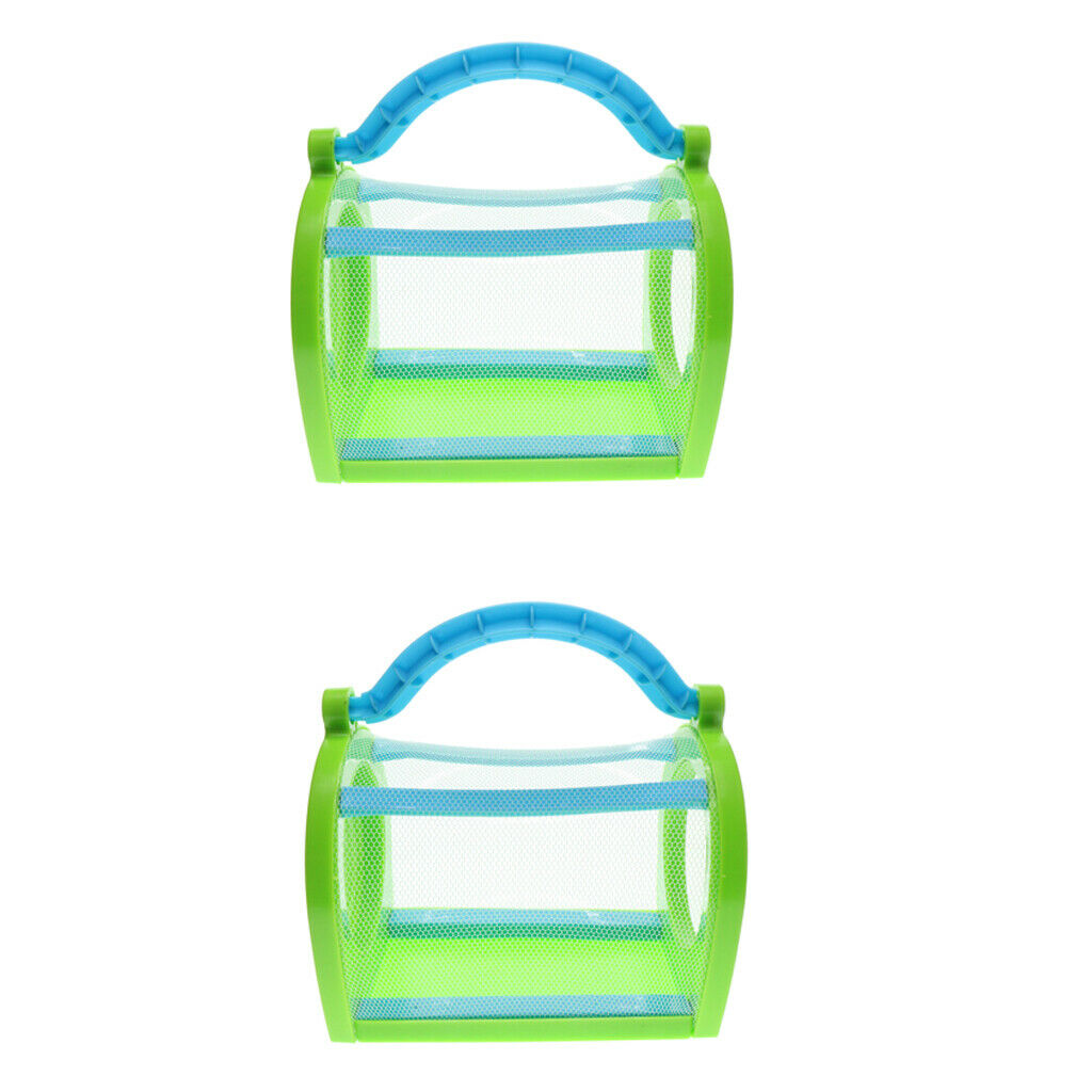 2x Insect Net Box Grasshopper Stick Butterfly Cylindrical Pop-up Cage Habitat