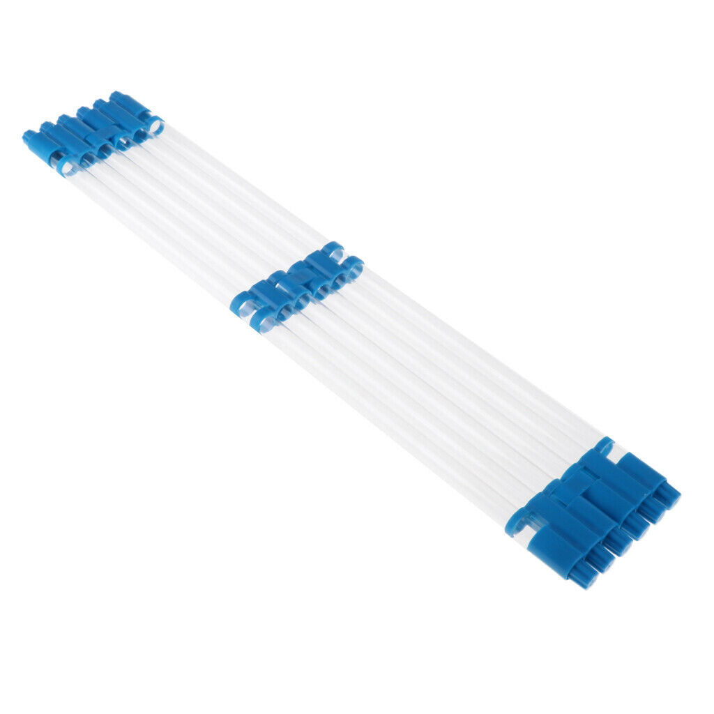 Long 55cm Plastic Fishing Float Tube With End Caps For Waggler/Stick Floats
