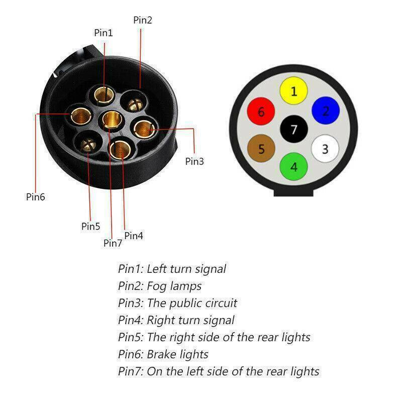 13 To 7 Pin Plug Adapter Trailer Connector 12V Towbar Towing Waterproof Plugs