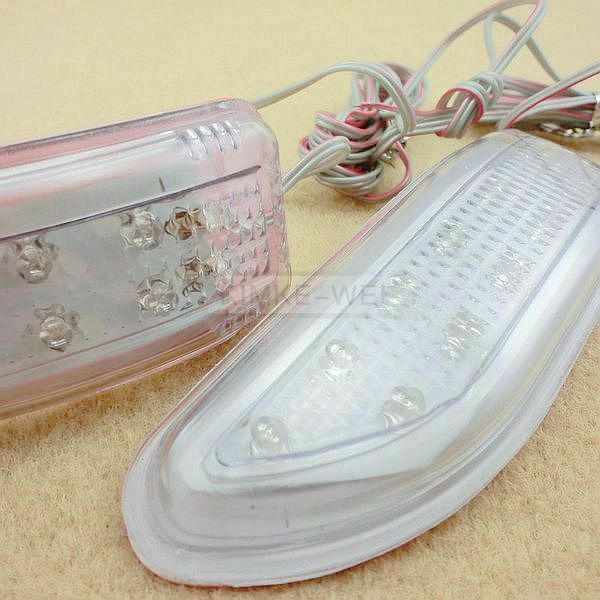 2 X 11 LED Car Turn Signal Indicator Mirror Light Amber