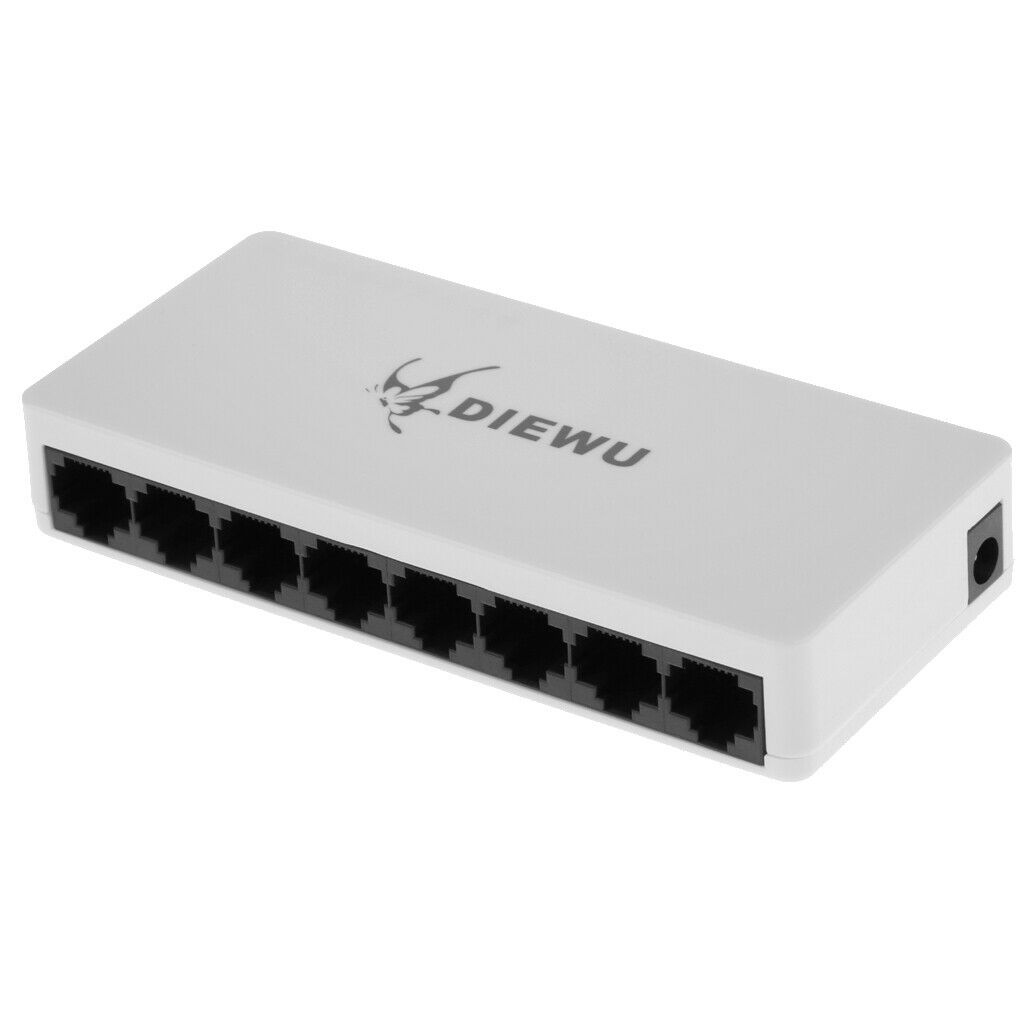 8Ports 100Mbps Fast Smart Swicth Power Over Ethernet Switcher Plastic Case