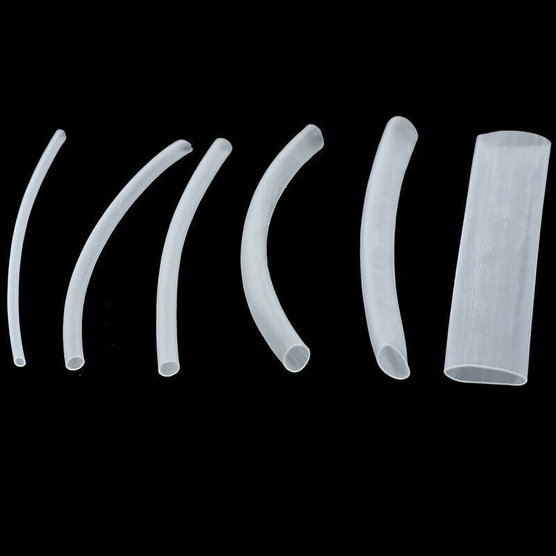 150Pcs 100mm 2:1 Heat Shrink Tubing Polyolefin Transparent Tube Sleeving .l8