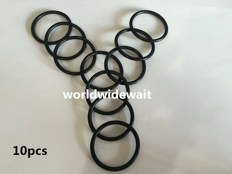 10Pcs 78mm Outside Diameter 2.4mm Thickness Rubber Oil Filter Seal Gaskets Black
