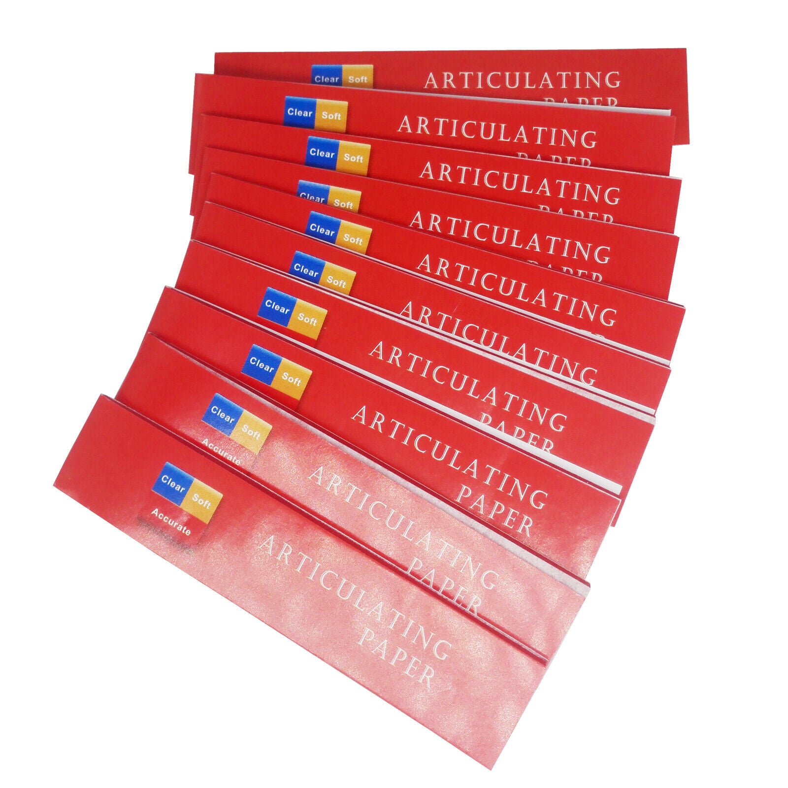 Dental Articulating Paper Thick Thin Red-A Strips 10 books*40 sheets per Box