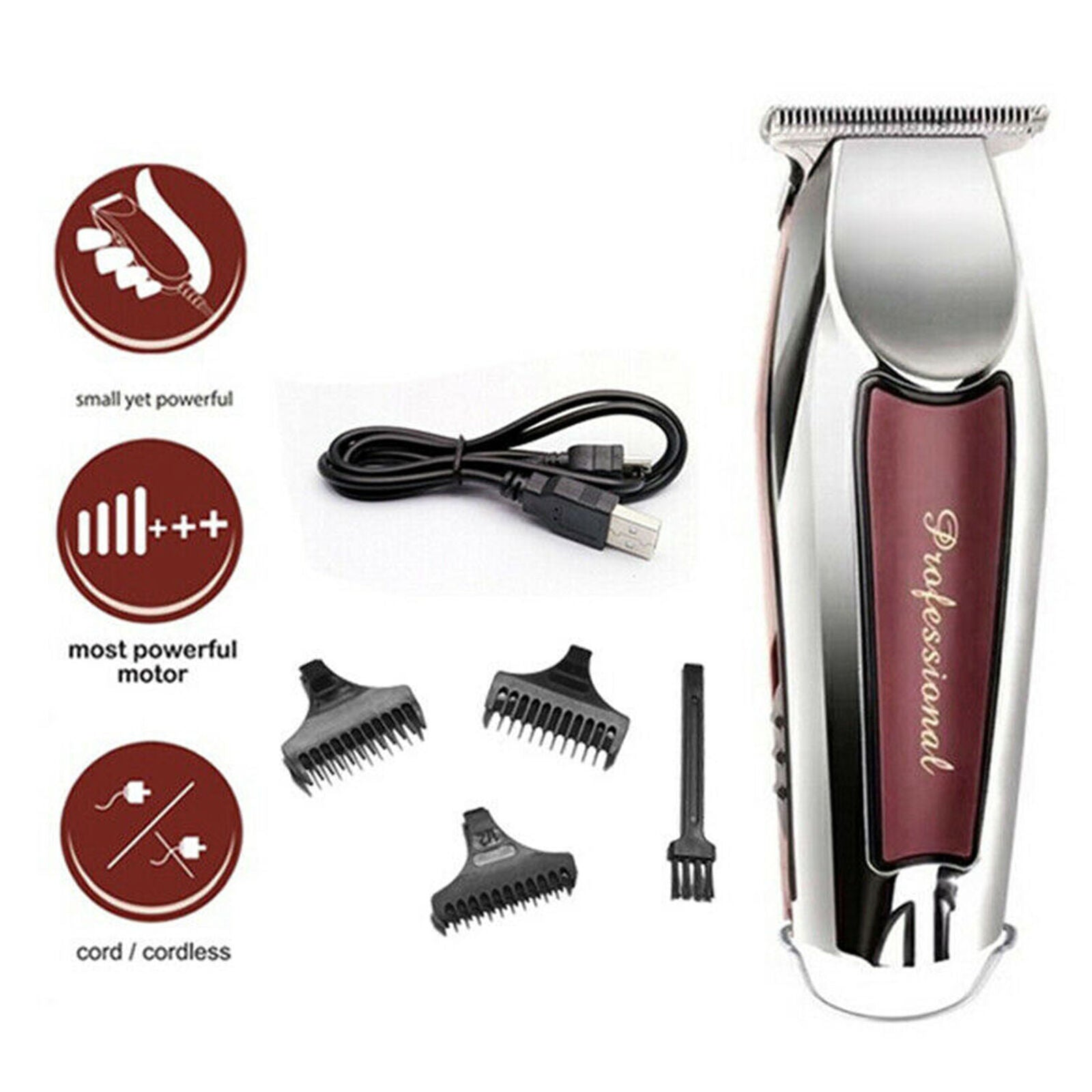 Rechargeable Hair Clipper Trimmer for Men Shaver Electric Cutter Haircut Machine