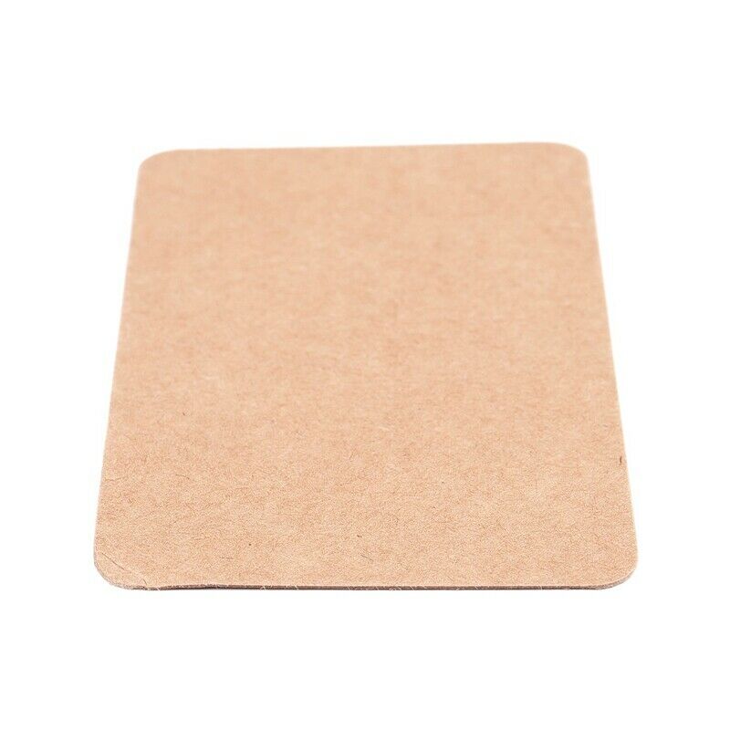100 Brown Kraft Label Paper Tag Blank Luggage Card Party Wedding Hang Gift FavH9