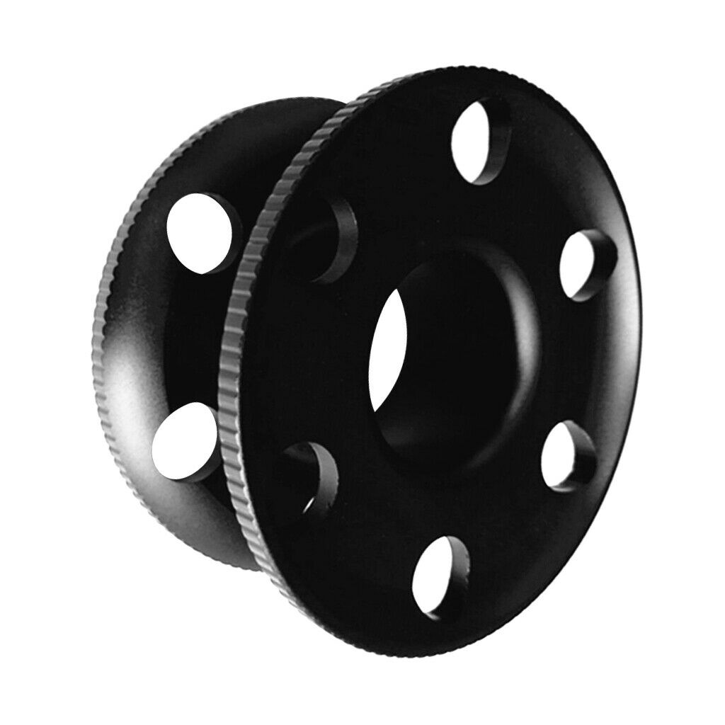 2 Pieces Aluminum Alloy Compact Finger Spool Dive Reel Guide Line Spool for
