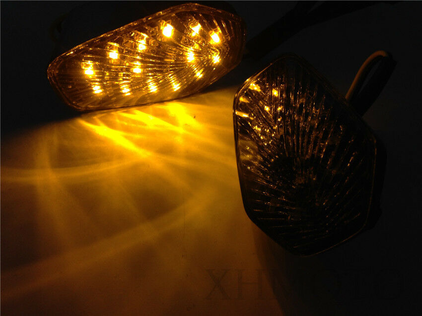 Clear LED Turn Signal lights for SUZUKI GSXR 600 750 1000 2001 2002 2003 2004