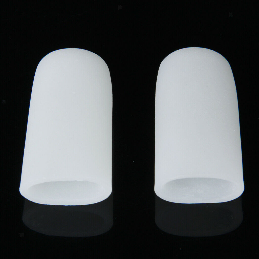 4 Pair Soft Silicone Toe Caps Toenail Protectors Covers for Reduce Friction
