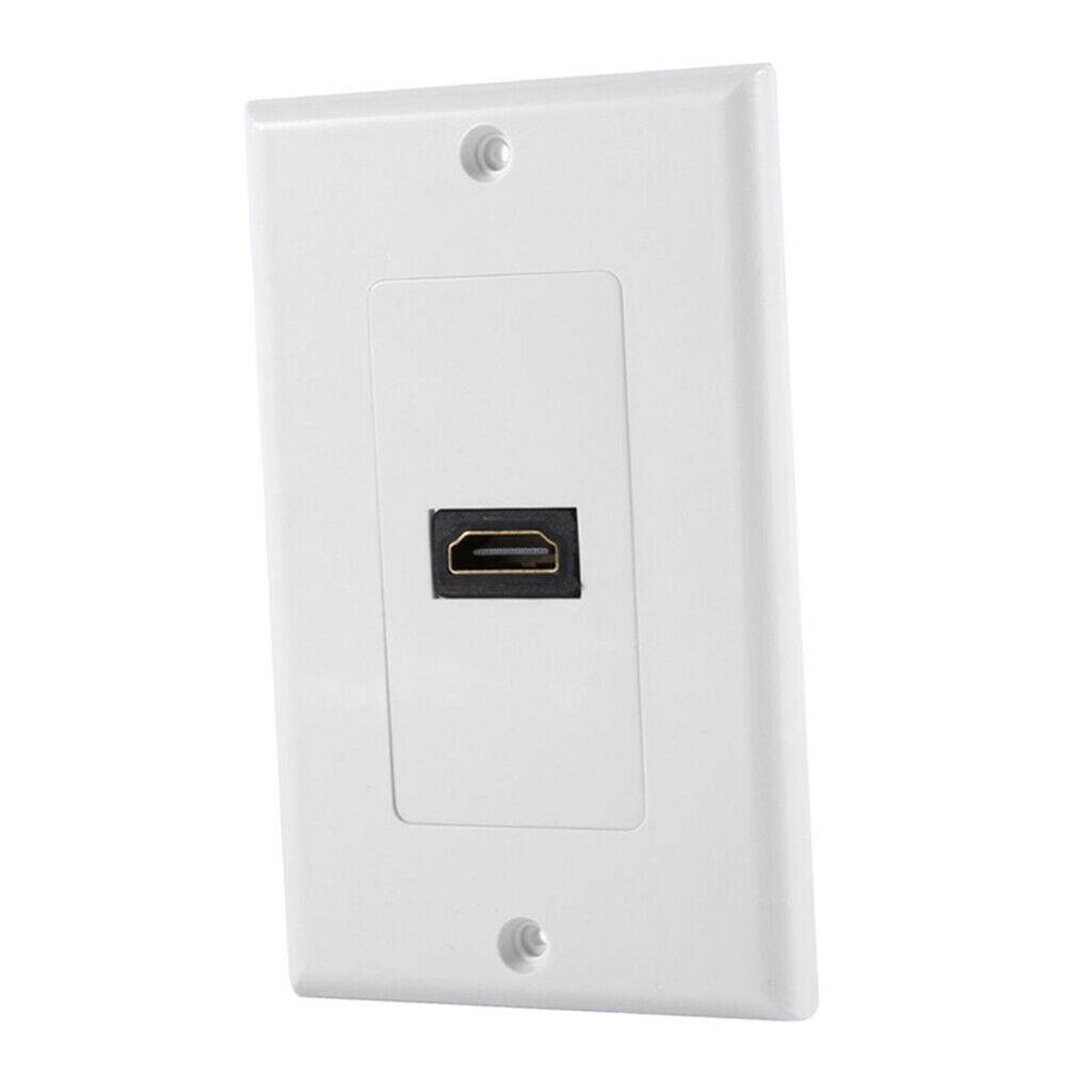 HDMI Distribution and Organization Wall Plates Panel, Single Gang HDMI 4K