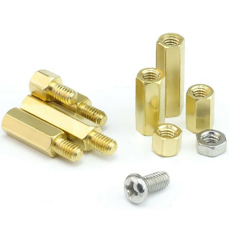 420Pcs M2 M3 M4 Male Hexagonal Brass Washer Stud Screw Nut Combination Set C2O5