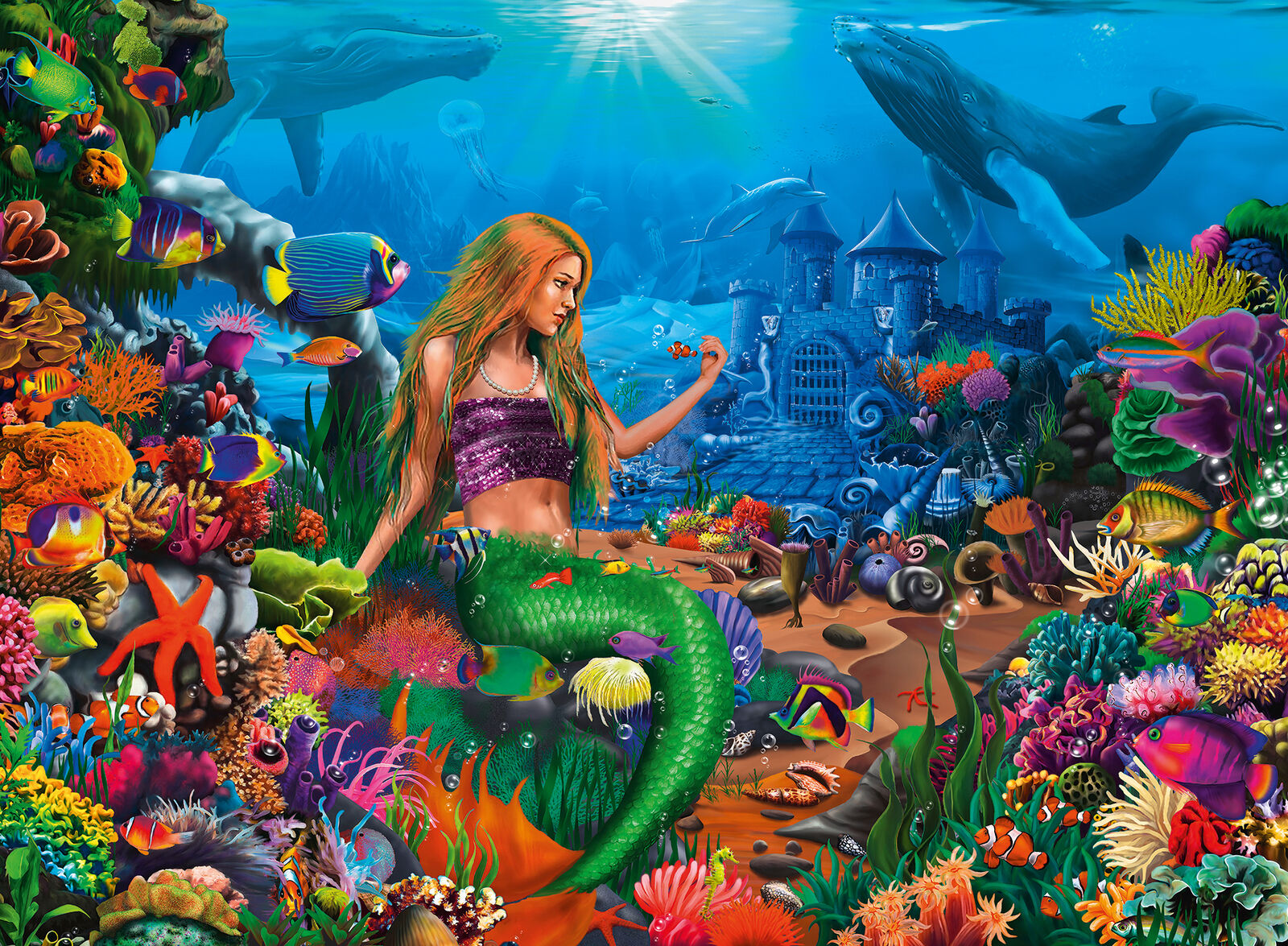 12987 Ravensburger Mermaid Queen Jigsaw Puzzle XXL 200 Pieces Children Age 8yr+