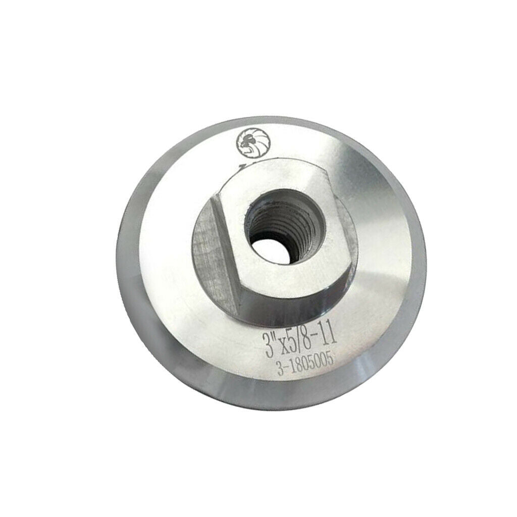 Aluminum Back Holder for Diamond Polishing Pads 5/8"-11 Thread 3inch