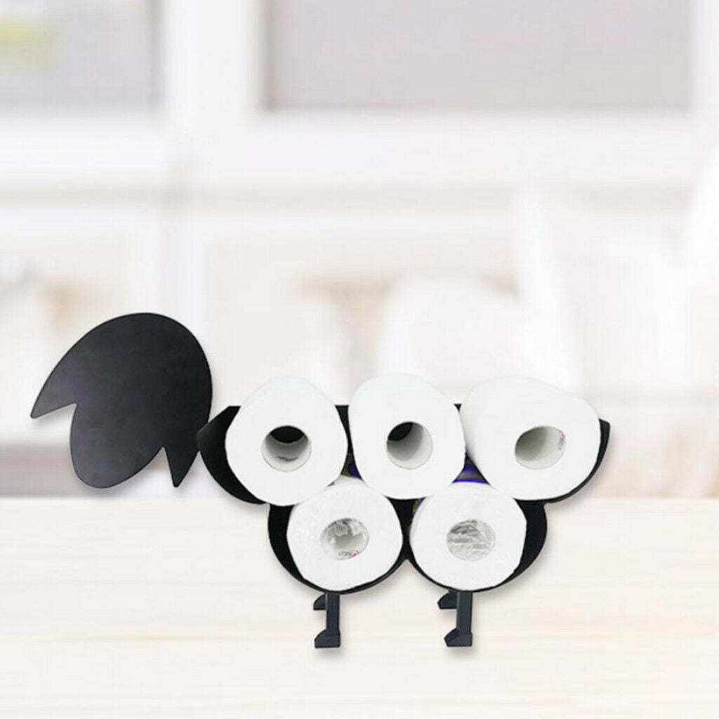 Toilet Paper Holder Metal Roll Paper Storage Organizer Home Floor Decor