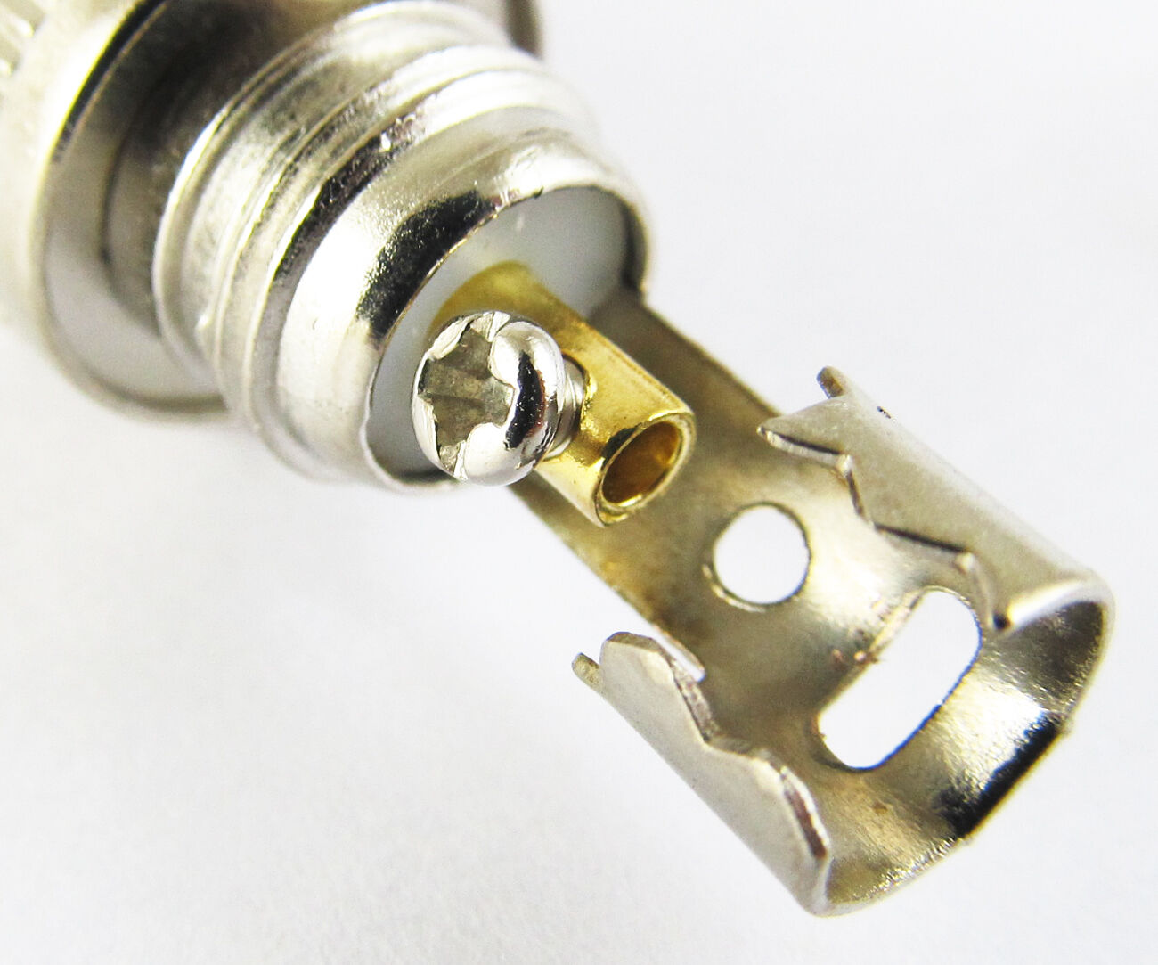 1pc Metal BNC Plug Male w/spring for CCTV Free Soldering