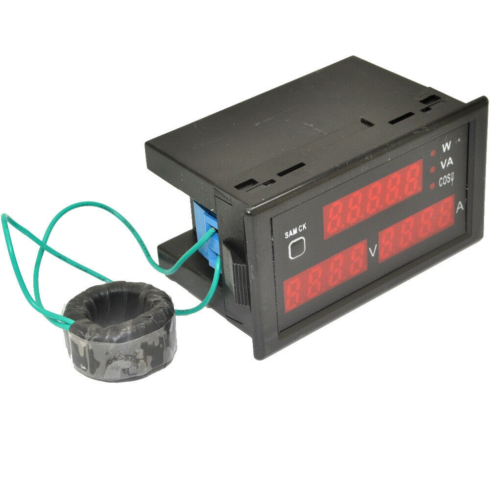 New Watt Power Meter Voltage Volt-Ampere Digital Tester Ac 110/220V80-300V0-100A