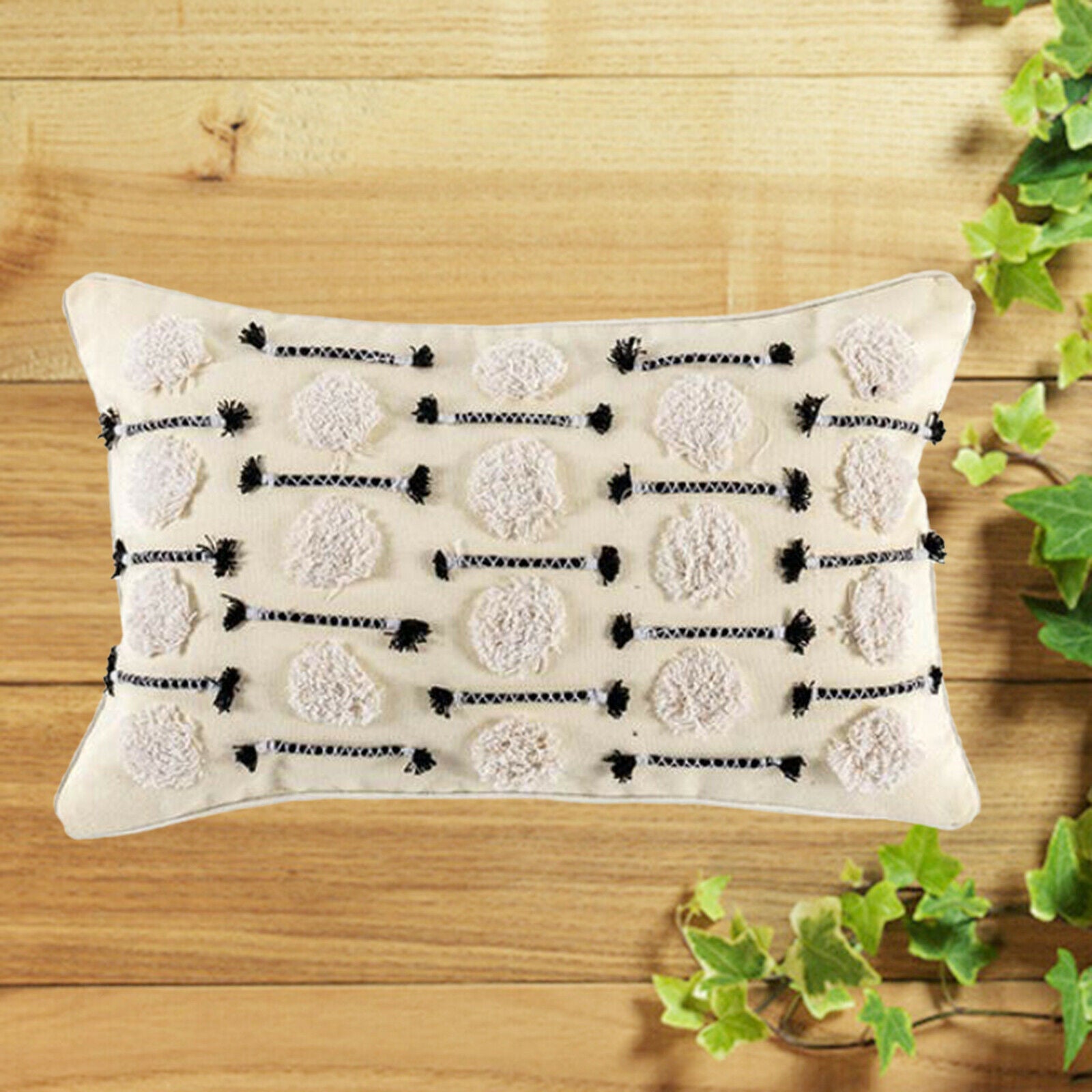 Short Plush Bohemia Throw Pillow Covers Tufted Pillowcases Car Bed Couch