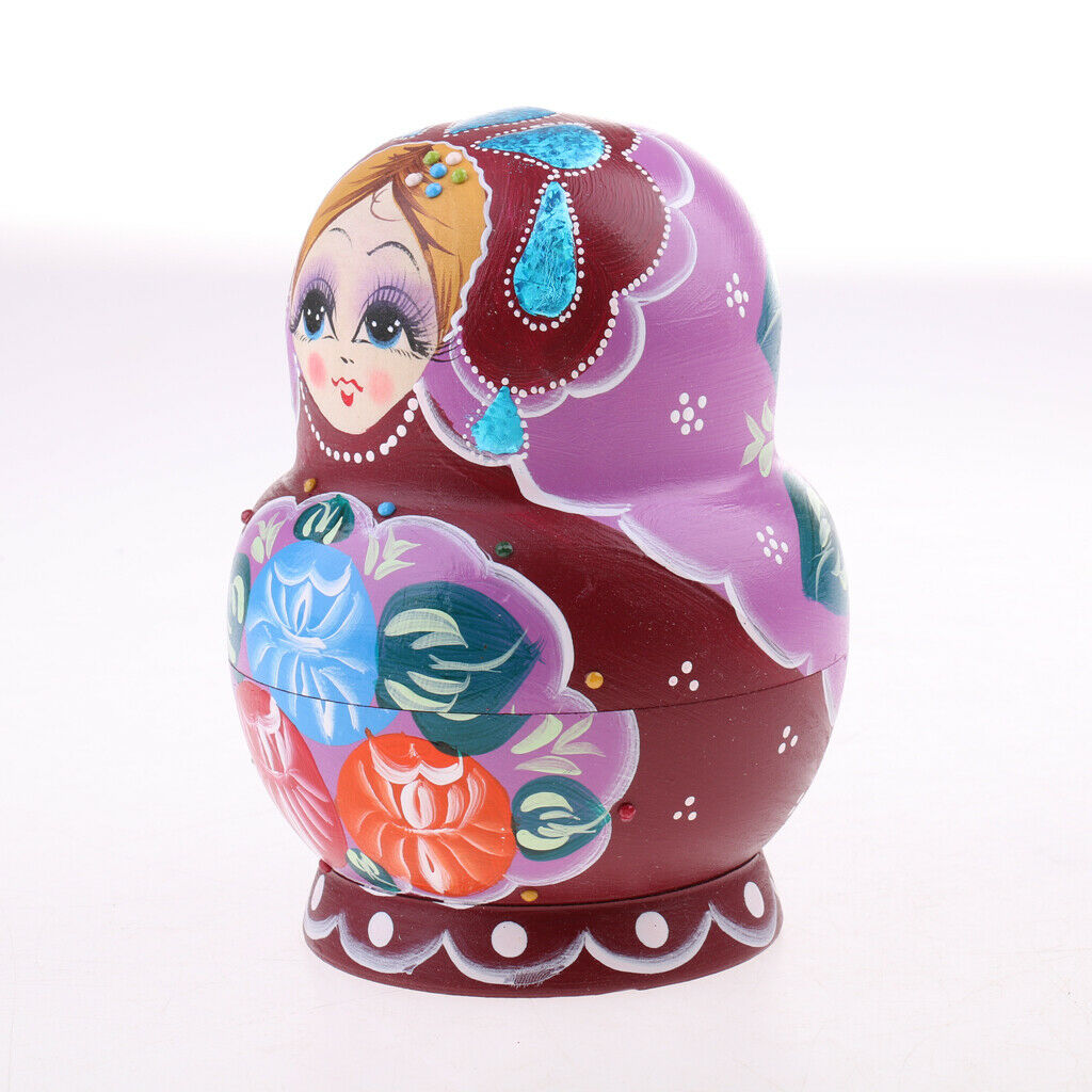 10 Pieces Flower Printed Babushka Russian