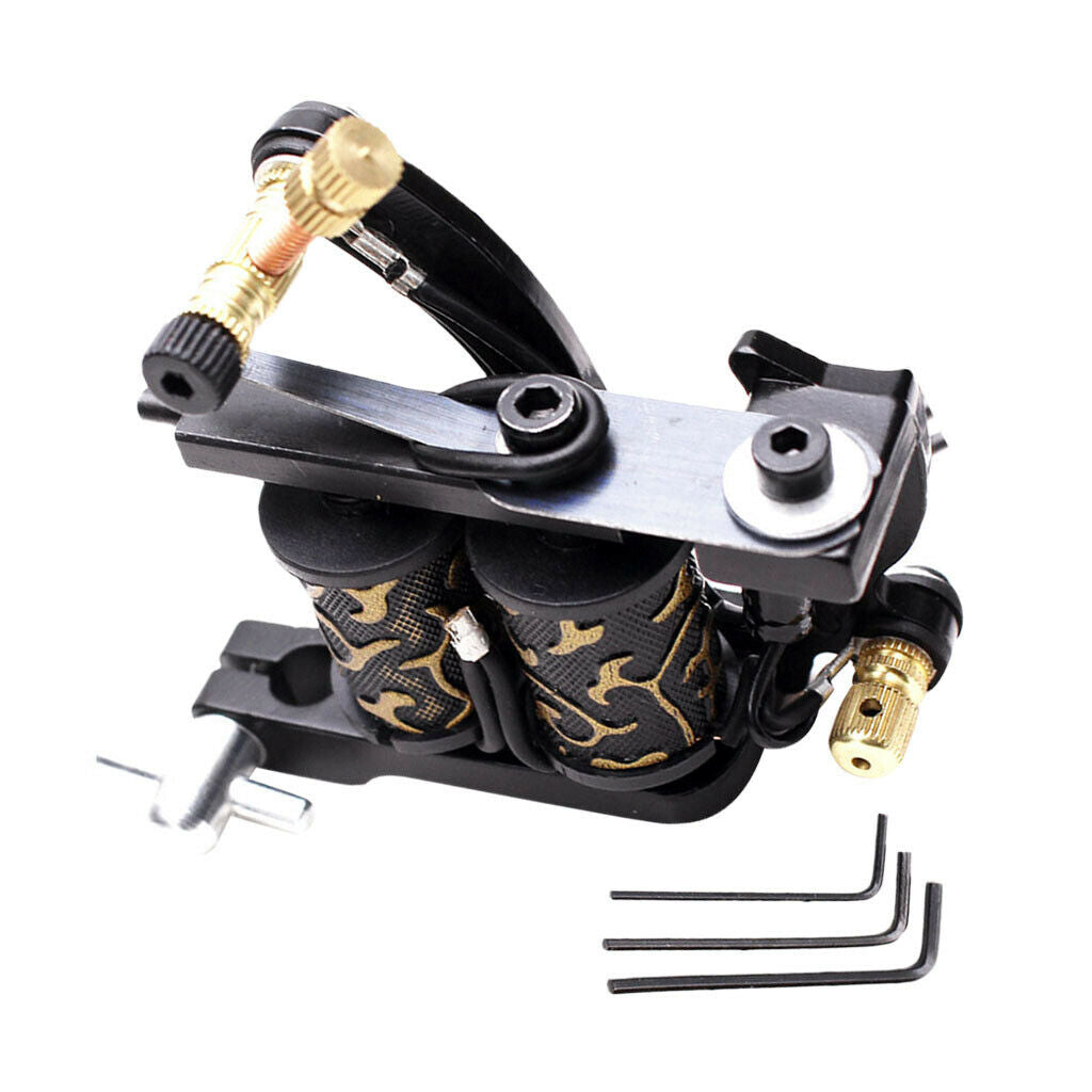 Tattoo Machine Supply Liner & Shader Tool with 10 Coils Wraps Accessory
