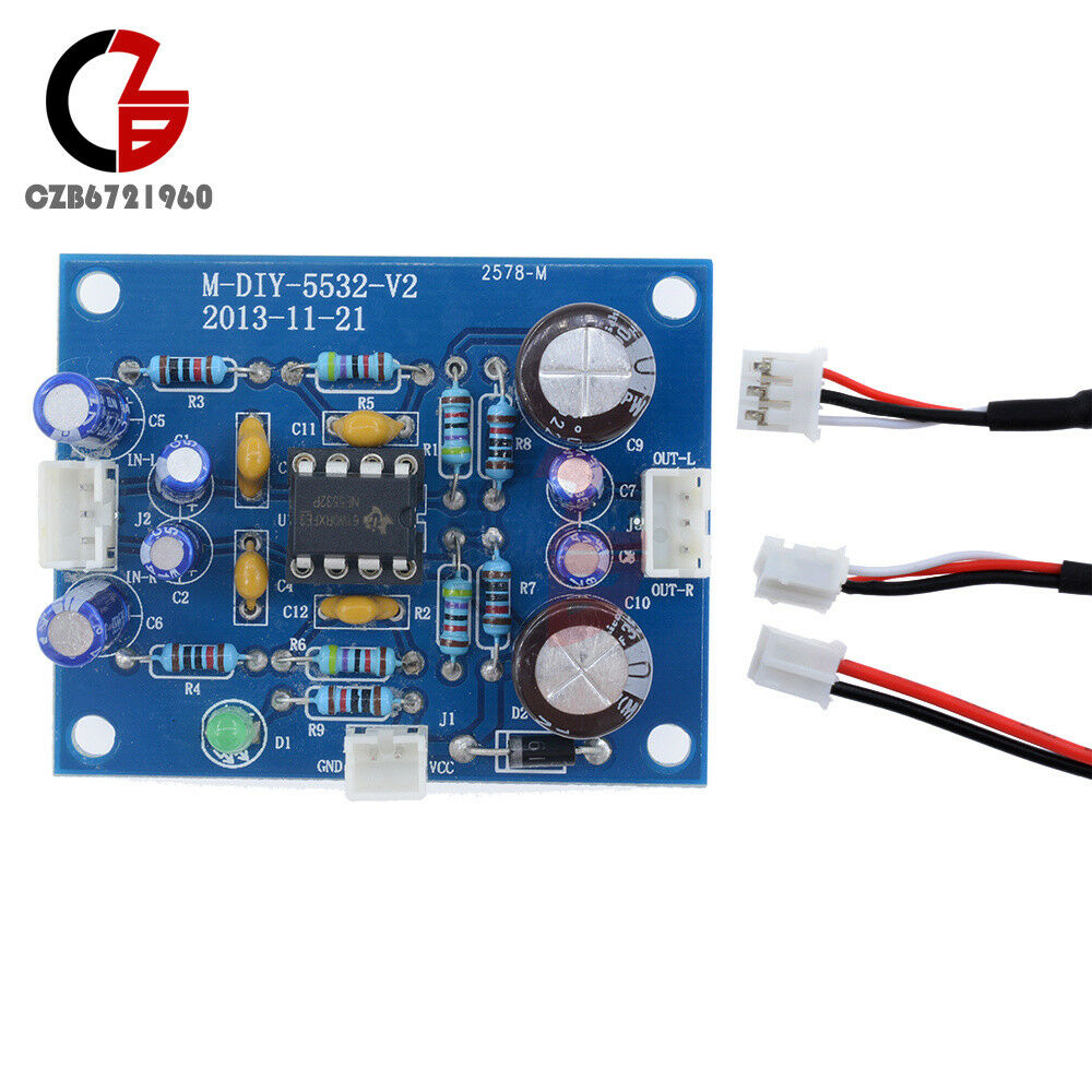 NE5532 OP AMP HIFI Preamplifier Signal Amplification Board for Bluetooth Pre-amp