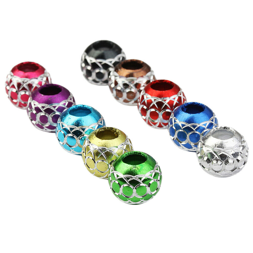 30 Pieces Mixed Beads Large Aluminum Beads Loose Beads Findings