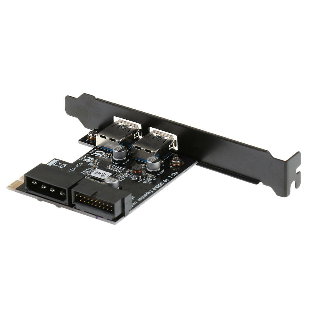 PCI-E to USB3.0 2-Port Express Card with 1 USB3.0 20pin Port&4pin Power Port