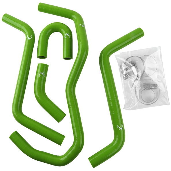 Motorcycle Green Radiator Hoses Fit For Yamaha RHINO 660 YXR 660 2004-2007