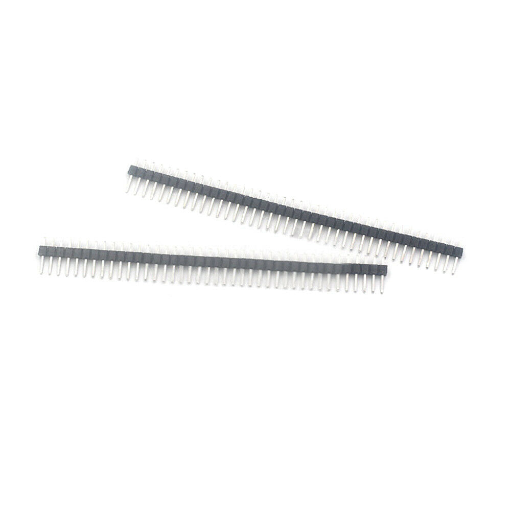 25Pcs 2.54mm 40Pin PCB Single Row Straight Pin Header Strip Connector Accessory