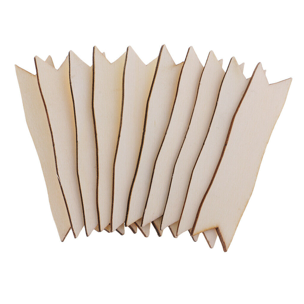 50Pcs Natural MDF Cut Arrow Shapes Blanks Signs Wooden Embellishments Crafts