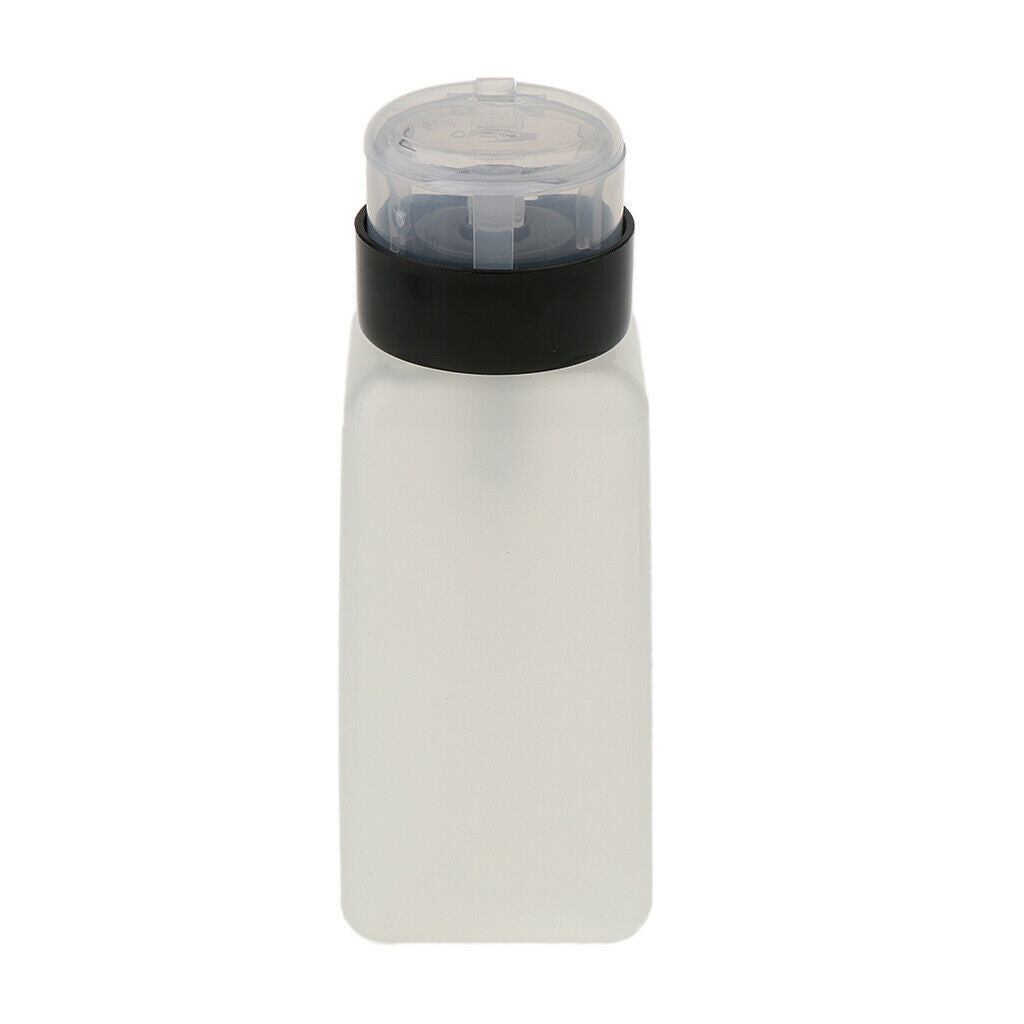 2pcs 250ml Nail Art Tip Empty Dispenser Nail Remover Pump Bottle Transparent