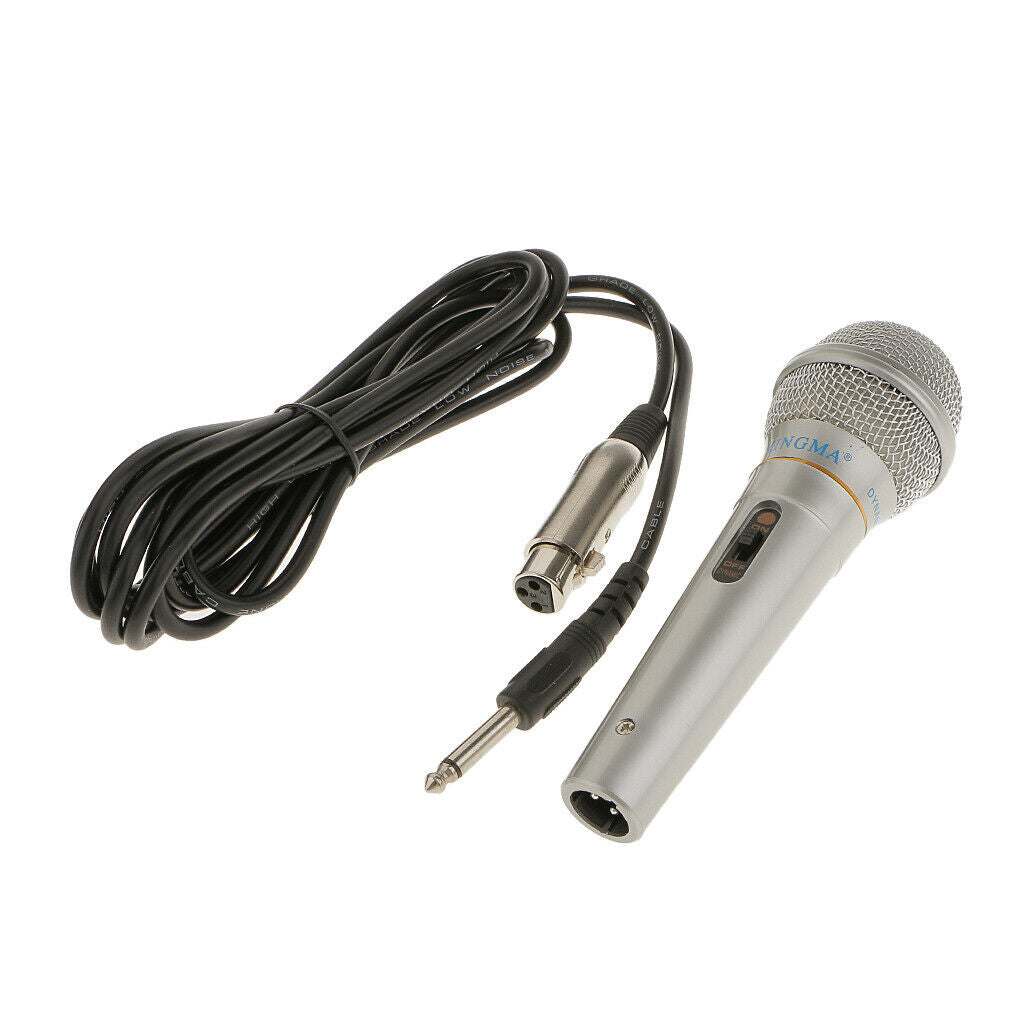 1xProfessional Pure Vocal Dynamic Wired Microphone Mike with 11.5ft Cord