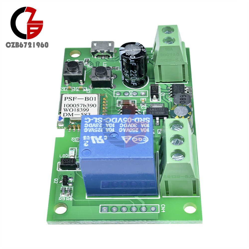 Sonoff DC 5-12V WiFi Wireless Smart Switch Home Relay  Self-locking App Control
