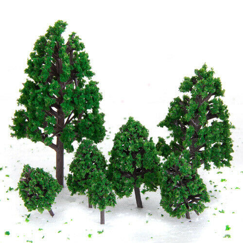 Collectible 24x Mix Sized tree  /50 HO OO for Train Railroad Scenery