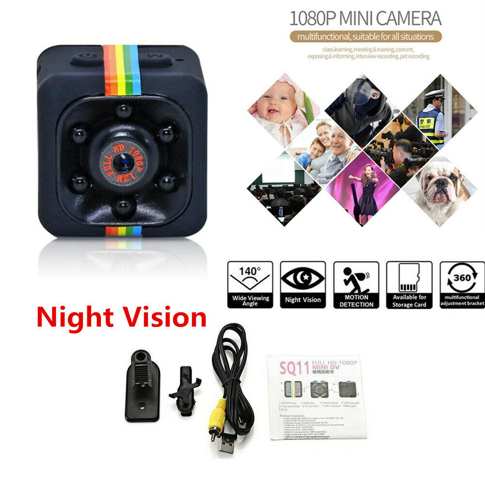 1080P Mini Car DVR Camera Spy Hidden Camcorder IR Night Vision Recorder Portable