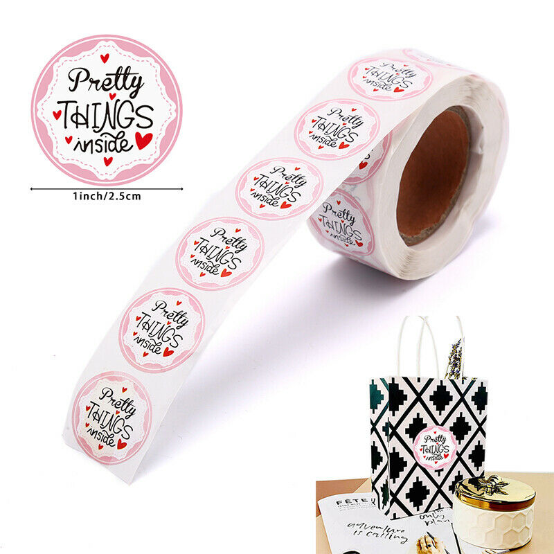 500Pcs/roll Round Christmas Decor Stickers Cute Handmade Seal Lables Stic.l8